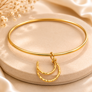 Luna Crescent Gold Bracelet