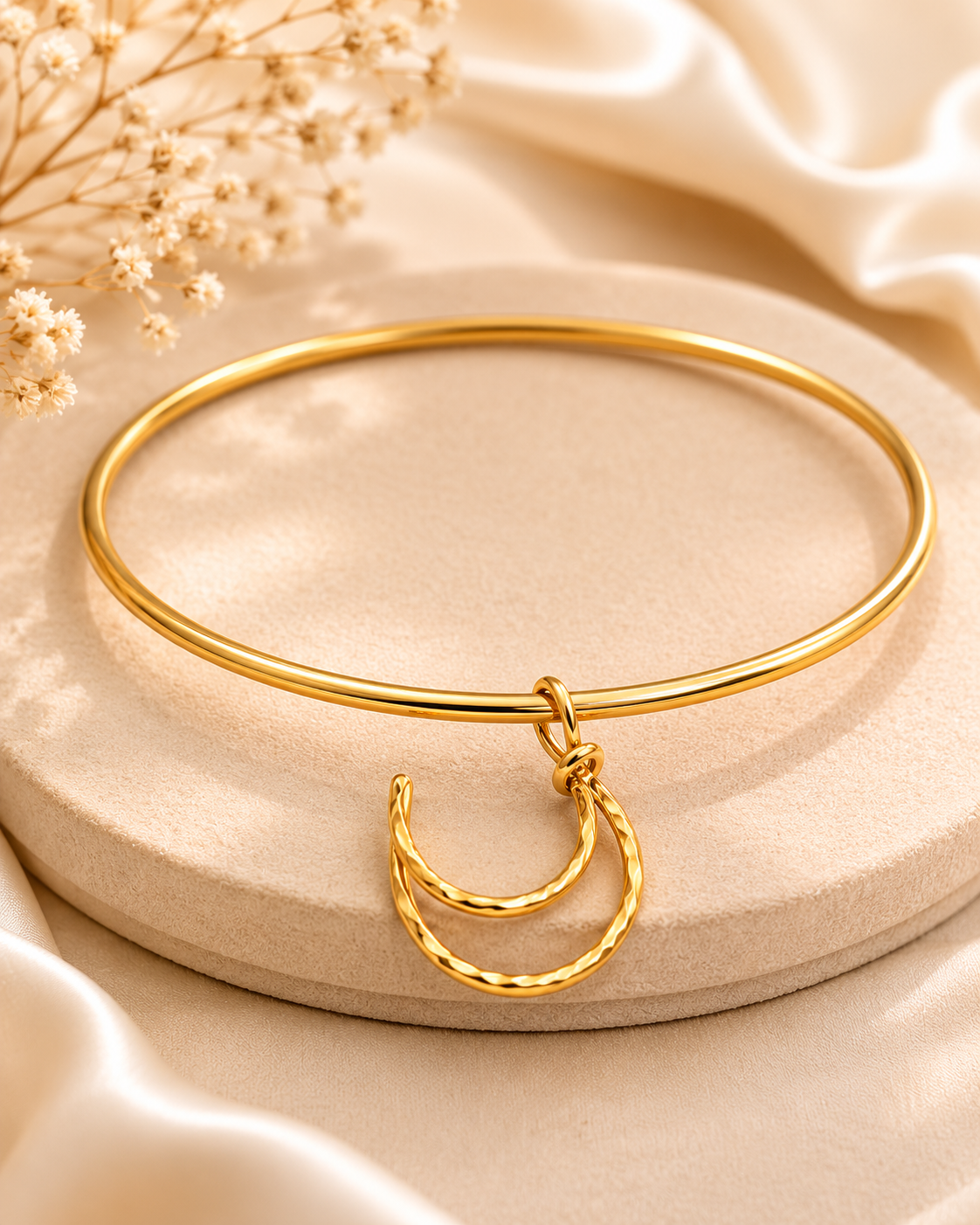 Luna Crescent Gold Bracelet