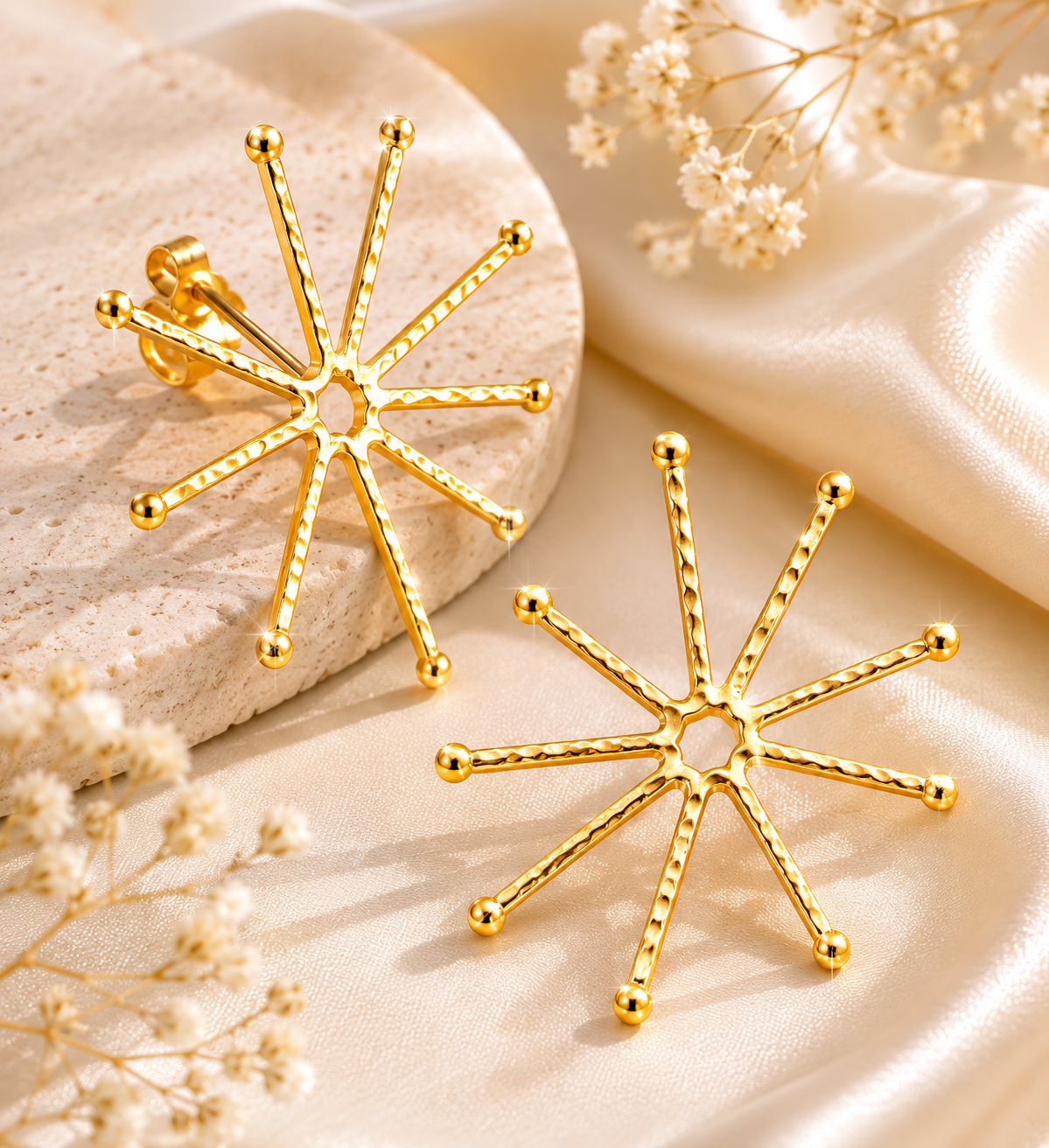 Radiant Starburst Statement Earrings