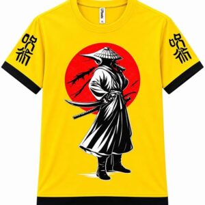 Kids Ronin Warrior Printed Ringer T-Shirt
