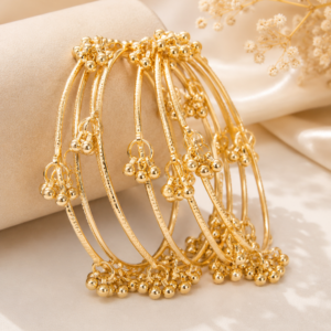 Royal Charm Gold Bangle Set